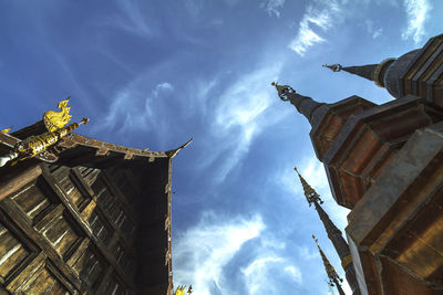 Low angle view of building against sky