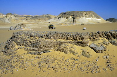 Scenic view of desert against sky