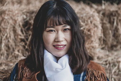 Portrait of a smiling young woman