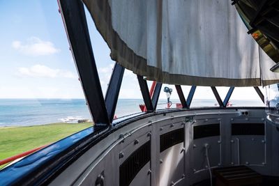 View of bridge over sea against sky