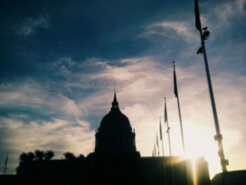 Low angle view of church against sky