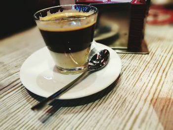 Close-up of drink on table