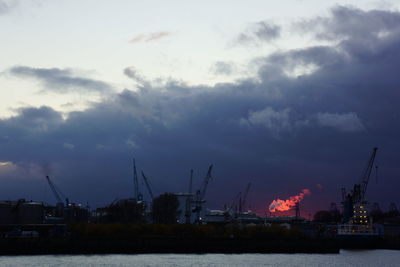 Panoramic view of sky at night