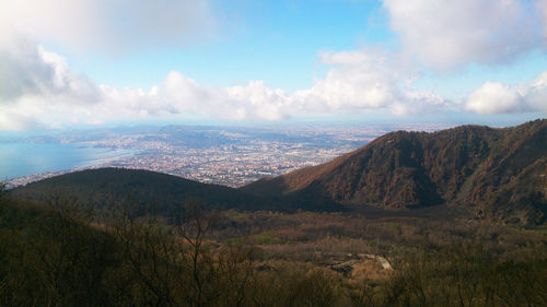 Panoramic view of landscape against sky