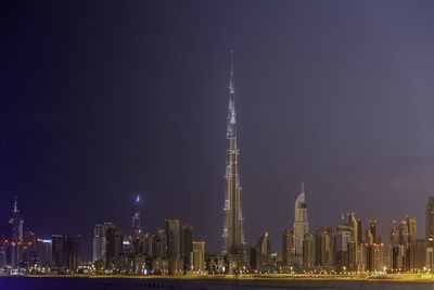 Day to night skyline of dubai