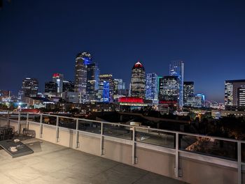 Dallas skyline at night