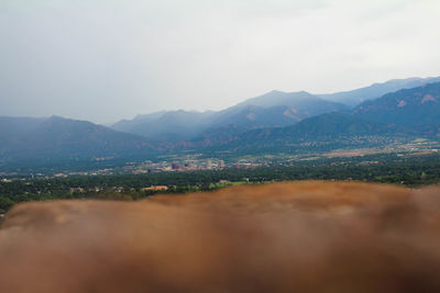 Scenic view of landscape against sky