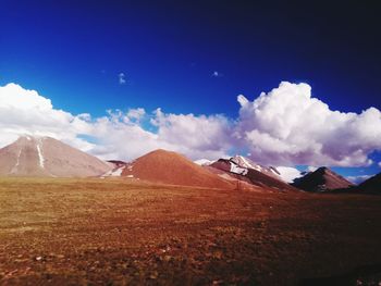 Scenic view of desert against sky