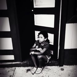 Portrait of young woman