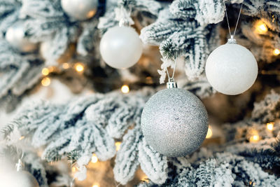 Close-up of christmas decorations