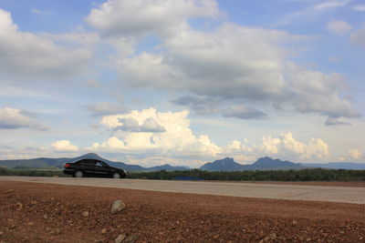 Scenic view of road against sky
