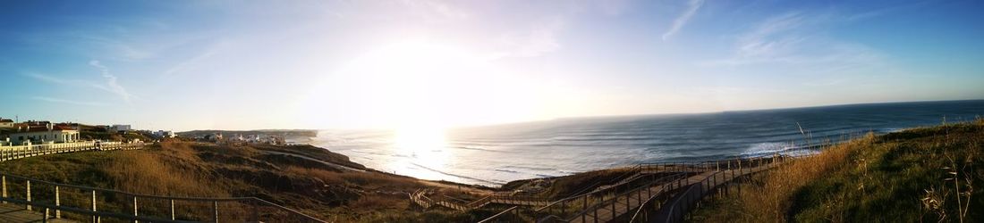 Panoramic view of sea against sky