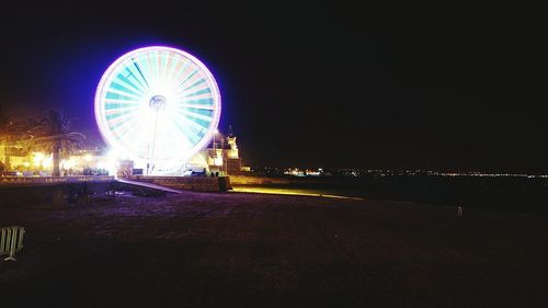 Ferris wheel at night