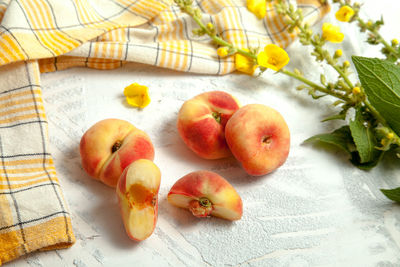 Close-up of fruits on table