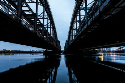 View of bridge over river