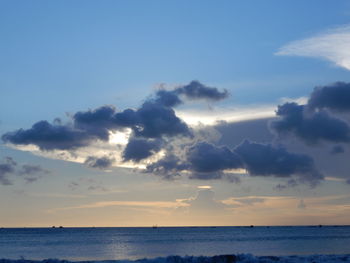 Scenic view of sea against sky