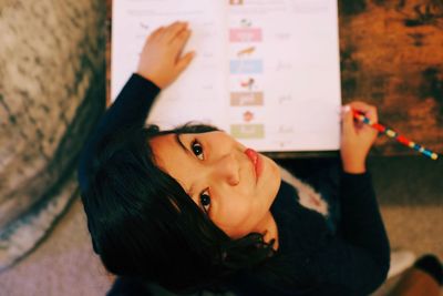Close-up portrait of young woman