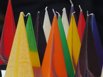 Close-up of colorful objects