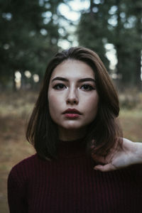 Portrait of a beautiful young woman