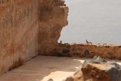 Rock formations at seaside