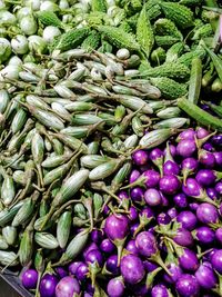 Full frame shot of vegetables for sale at market stall