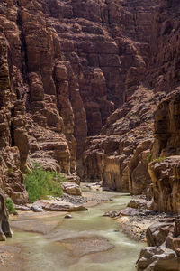 View of rock formations