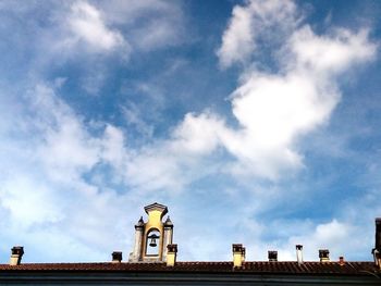 Low angle view of building against sky