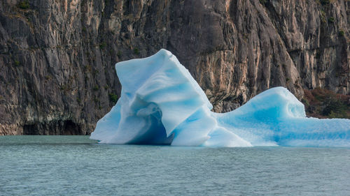 Panoramic view of sea waves