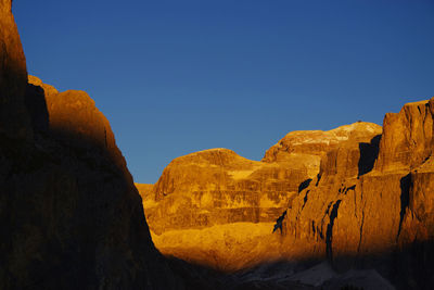 View of rock formations