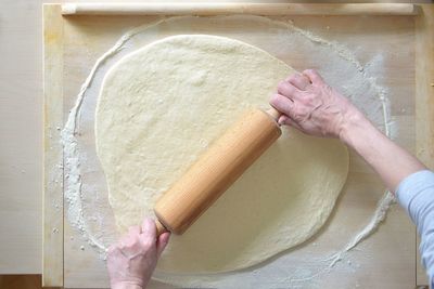 Midsection of person holding ice cream