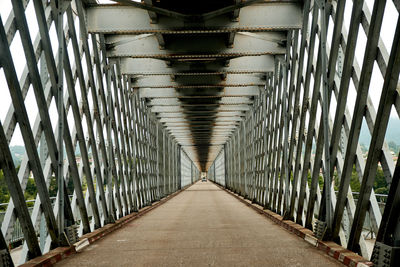 View of empty bridge