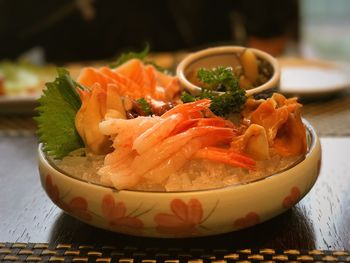 Close-up of fresh salad in bowl