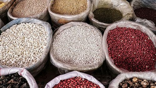 Full frame shot of legumes for sale