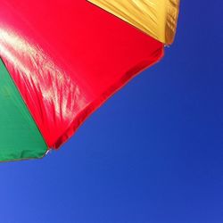 Low angle view of multi colored wall