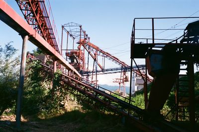 Low angle view of bridge against sky