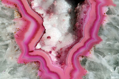 Full frame shot of pink water in sea