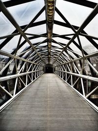 Low angle view of bridge against sky