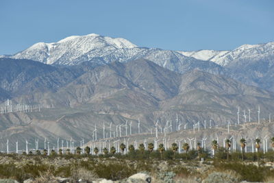 View of snowcapped mountain against sky