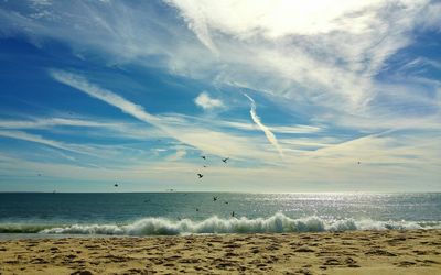 View of calm sea against the sky