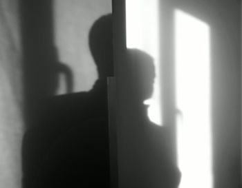 Shadow of person on wall