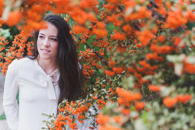 Portrait of young woman