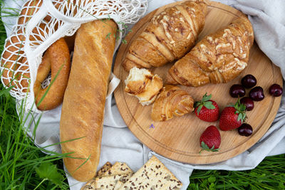 Close-up of food on table