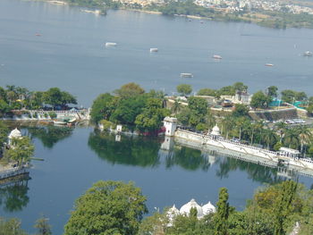 Scenic view of calm lake