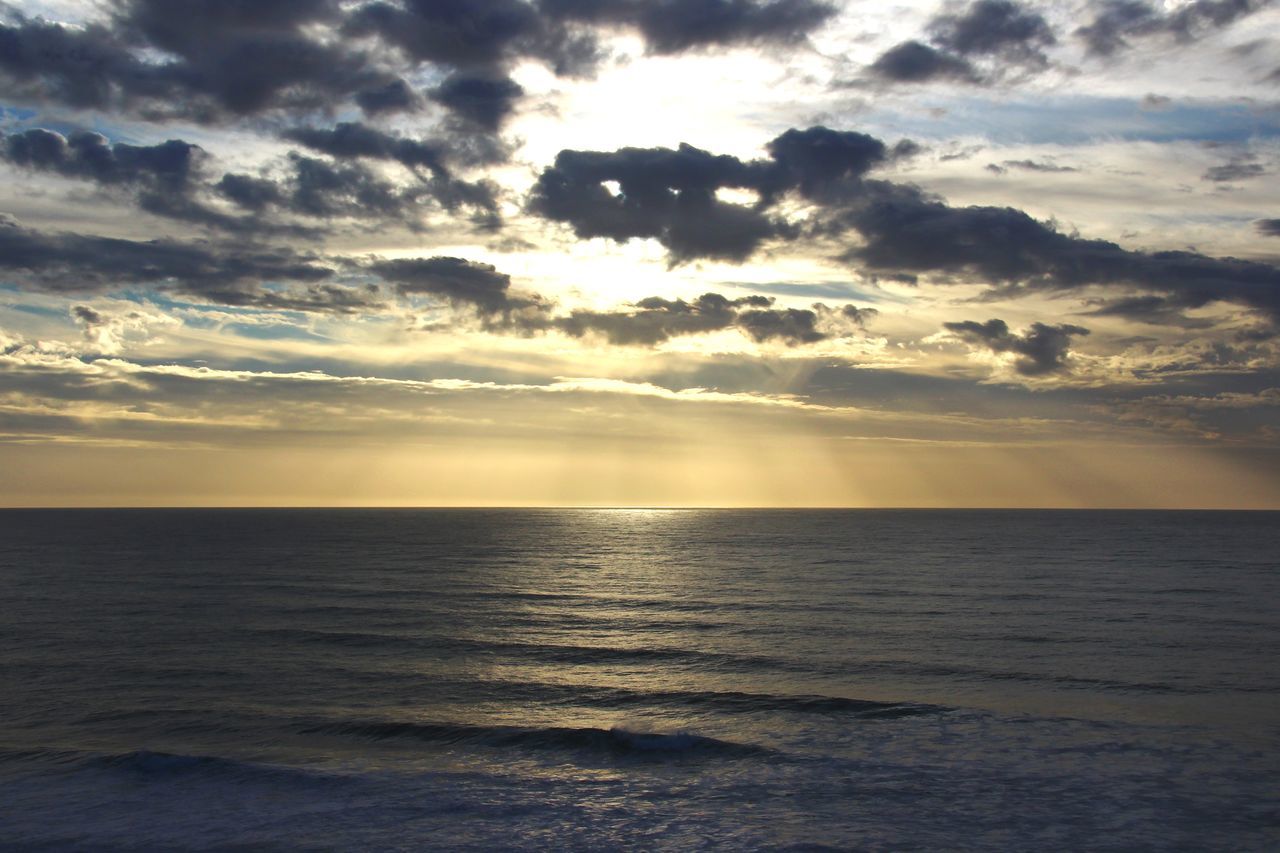 sea, horizon over water, scenics, tranquil scene, water, beauty in nature, tranquility, nature, sky, idyllic, sunset, no people, cloud - sky, rippled, reflection, outdoors, beach, day