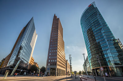 Low angle view of buildings against sky