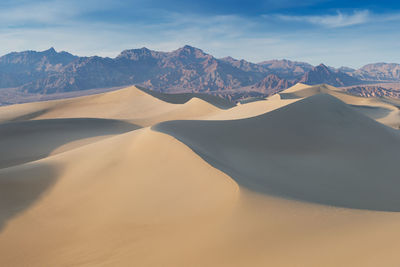 Scenic view of desert against sky