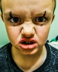 Close-up portrait of boy