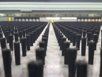 A row of bristle brush