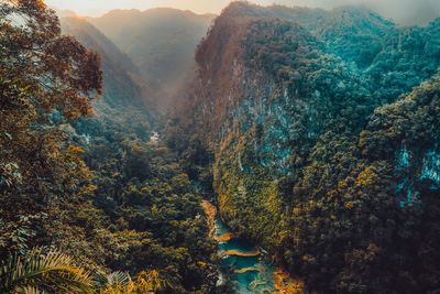 Scenic view of valley