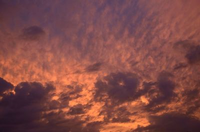 Low angle view of dramatic sky
